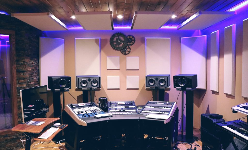 acoustic treated studio